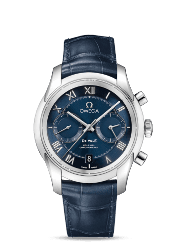 Omega De Ville Co-Axial 42 Chronograph Stainless Steel / Blue