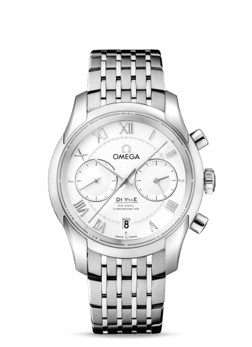 Omega De Ville Co-Axial 42 Chronograph Stainless Steel / Silver / Bracelet