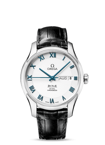 Omega De Ville Co-Axial Annual Calendar Platinum / White