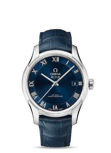 Omega De Ville Hour Vision Master Chronometer Stainless Steel / Blue