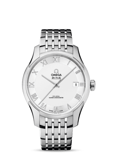 Omega De Ville Hour Vision Master Chronometer Stainless Steel / Silver / Bracelet