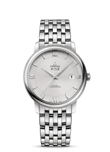 Omega De Ville Prestige Co-Axial 39.5 Stainless Steel / Silver / Bracelet