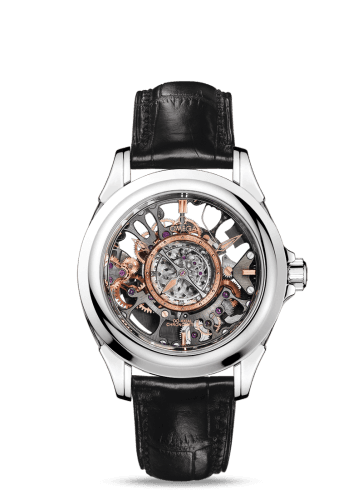 Omega De Ville Tourbillon Co-Axial Platinum / Skeleton