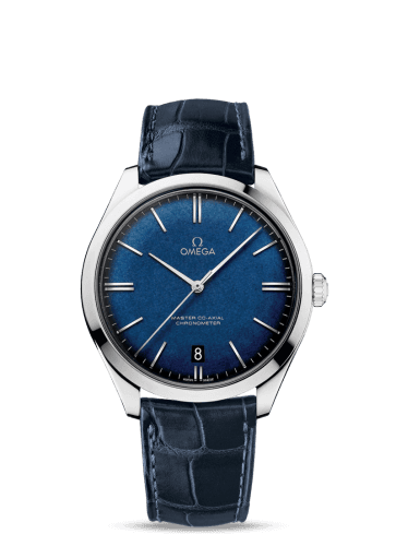 Omega De Ville Trésor White Gold / Blue Enamel