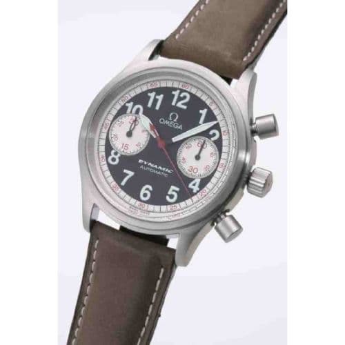 Omega Dynamic III Chronograph Stainless Steel / Black / Brown Calf / Targa Florio