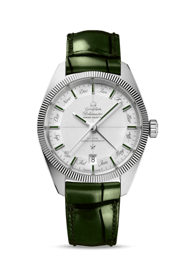 Omega Globemaster Annual Calendar Platinum / Silver / Green