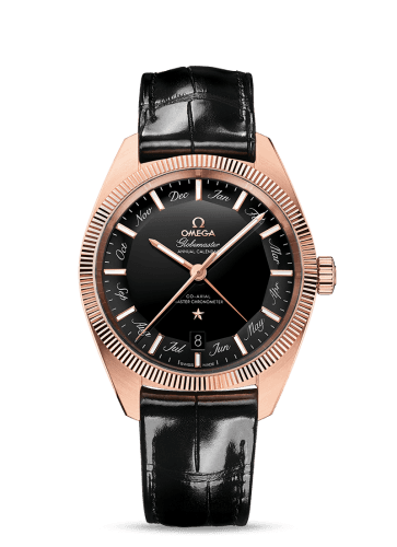 Omega Globemaster Annual Calendar Sedna Gold / Black