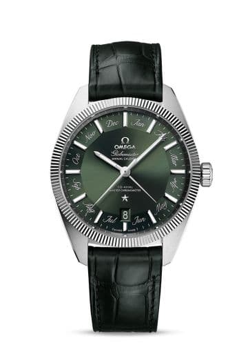 Omega Globemaster Annual Calendar Stainless Steel / Green