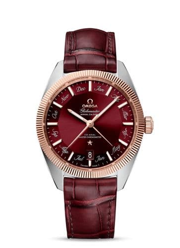 Omega Globemaster Annual Calendar Stainless Steel / Sedna Gold / Burgundy