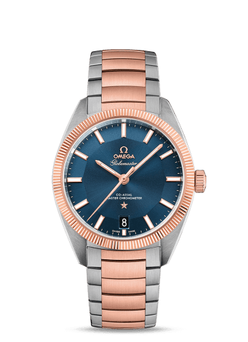Omega Globemaster Stainless Steel / Sedna Gold / Blue / Bracelet