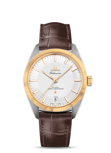 Omega Globemaster Stainless Steel / Yellow Gold / Silver / Alligator