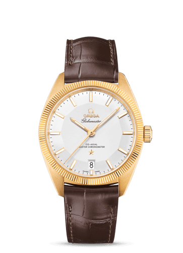 Omega Globemaster Yellow Gold / Silver / Leather