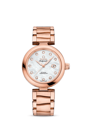 Omega LadyMatic Co-Axial 34 Sedna Gold / MOP / Bracelet