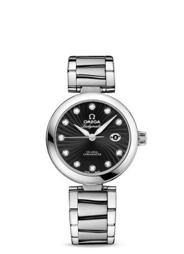 Omega LadyMatic Co-Axial 34 Stainless Steel / Black / Bracelet