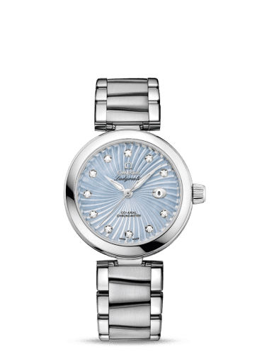Omega LadyMatic Co-Axial 34 Stainless Steel / Blue MOP / Bracelet