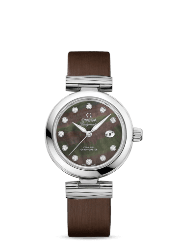 Omega LadyMatic Co-Axial 34 Stainless Steel / Brown MOP