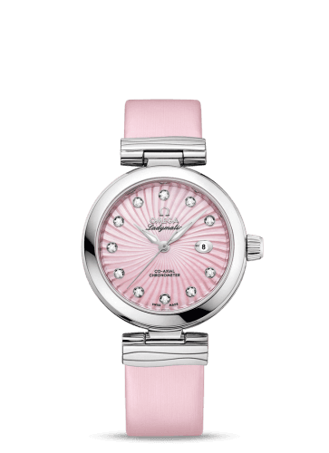 Omega LadyMatic Co-Axial 34 Stainless Steel / Pink MOP