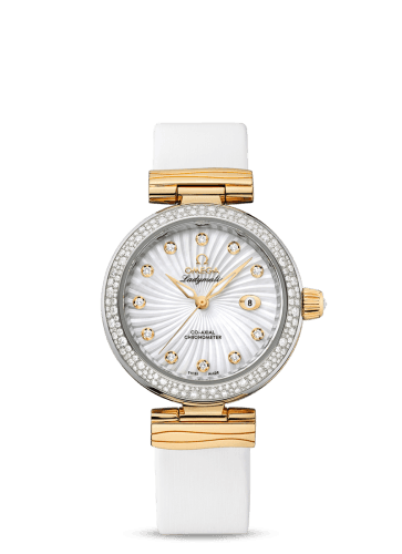 Omega LadyMatic Co-Axial 34 Stainless Steel / Yellow Gold / Diamond / MOP
