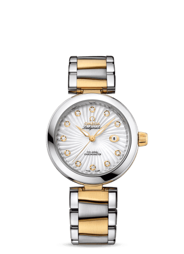 Omega LadyMatic Co-Axial 34 Stainless Steel / Yellow Gold / MOP / Bracelet