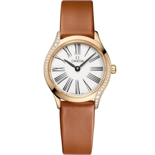 Omega Mini Trésor Quartz 26 Moonshine Gold - Diamond / White Enamel