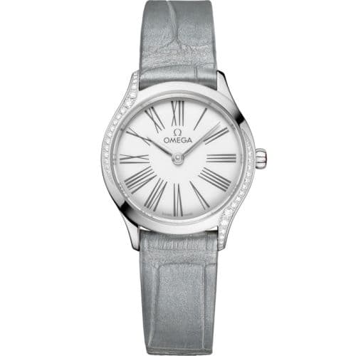 Omega Mini Trésor Quartz 26 Stainless Steel - Diamond / White Enamel