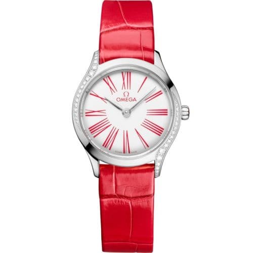 Omega Mini Trésor Quartz 26 Stainless Steel - Diamond / White Enamel