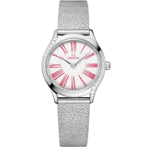 Omega Mini Trésor Quartz 26 Stainless Steel - Diamond / White Enamel / Bracelet