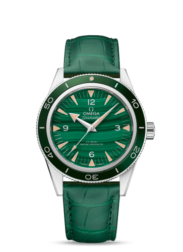 Omega Seamaster 300 Co-Axial Master Chronometer Platinum / Malachite