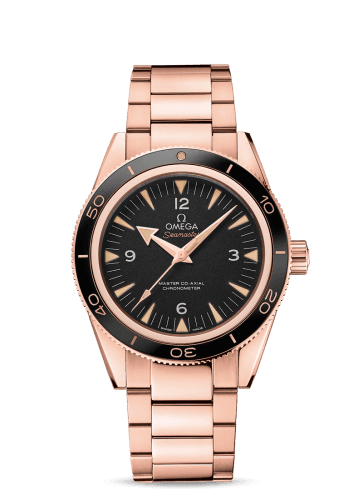 Omega Seamaster 300 Master Co-Axial Sedna Gold / Black / Bracelet