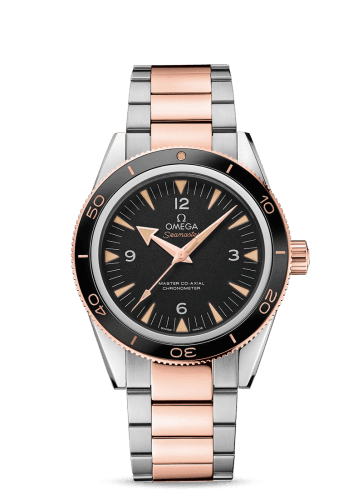 Omega Seamaster 300 Master Co-Axial Stainless Steel / Sedna Gold / Black / Bracelet
