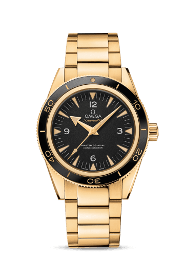 Omega Seamaster 300 Master Co-Axial Yellow Gold / Black / Bracelet
