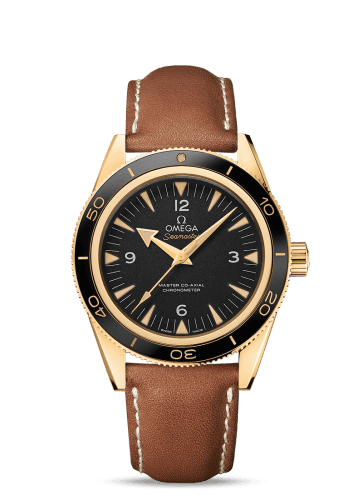 Omega Seamaster 300 Master Co-Axial Yellow Gold / Black / Strap