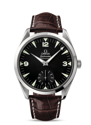 Omega Seamaster Aqua Terra 150M Hand Wound 49.2 Railmaster Stainless Steel / Brown Alligator