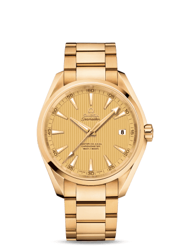 Omega Seamaster Aqua Terra 150m Master Co-Axial 41.5 Yellow Gold / Champagne / Bracelet