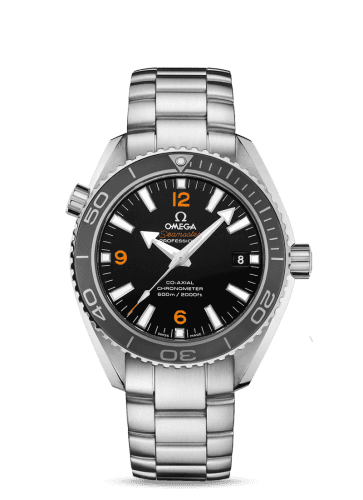 Omega Seamaster Planet Ocean 600M Co-Axial 42 Stainless Steel / Orange Numerals / Bracelet
