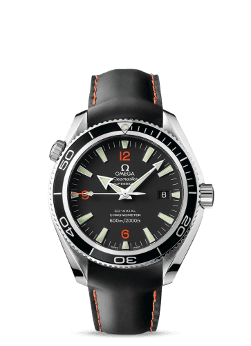 Omega Seamaster Planet Ocean 600M Co-Axial 42 Stainless Steel / Orange Numerals / Rubber