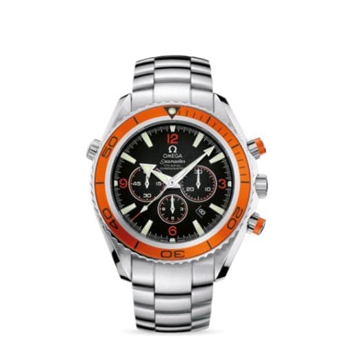 Omega Seamaster Planet Ocean 600M Co-Axial 45.5 Chronograph Stainless Steel / Orange / Bracelet