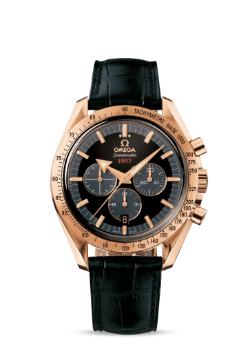 Omega Speedmaster Broad Arrow 1957 Red Gold / Black