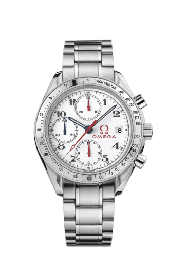 Omega Speedmaster Date 40 Stainless Steel / White / Bracelet / Olympic Los Angeles 1932