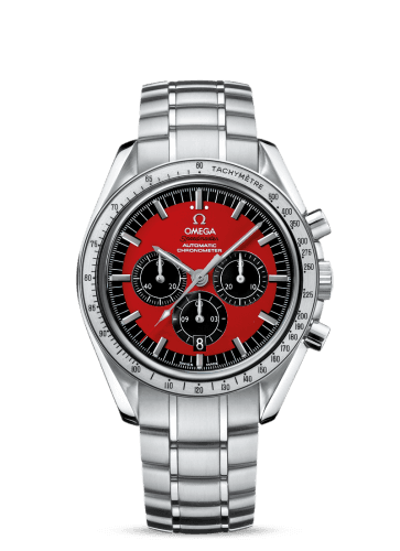 Omega Speedmaster Michael Schumacher Stainless Steel / Red / Bracelet / The Legend Red