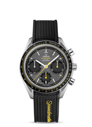Omega Speedmaster Racing Co-Axial Chronograph Stainless Steel / Grey-Yellow / Rubber