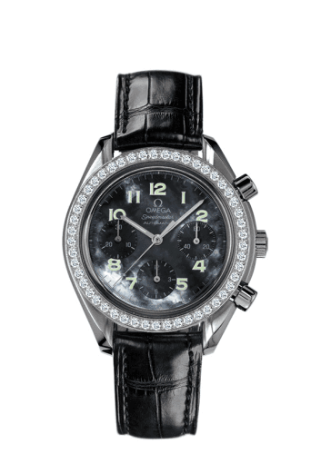 Omega Speedmaster Reduced Ladies Stainless Steel / Diamond / Blue MOP