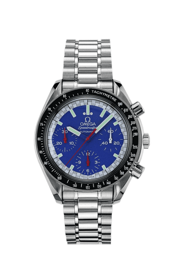 Omega Speedmaster Reduced Stainless Steel / Blue / Bracelet / Schumacher