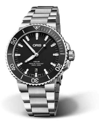Oris Aquis Date 43.5 Stainless Steel / Matte Black / Bracelet