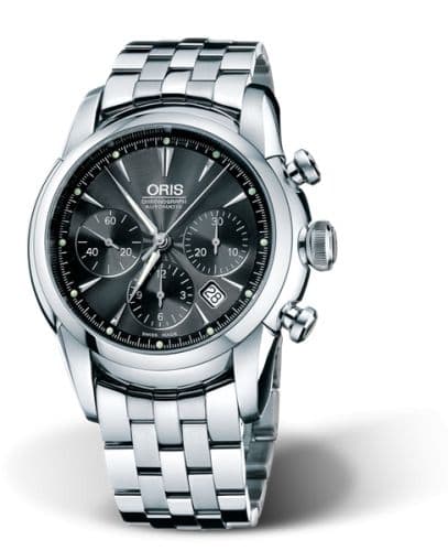 Oris Artelier Chronograph 44.5 Stainless Steel / Black / Bracelet