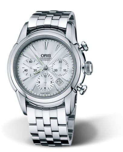 Oris Artelier Chronograph 44.5 Stainless Steel / Silver / Bracelet