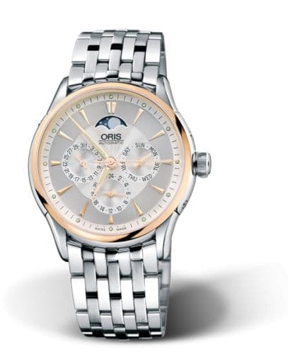 Oris Artelier Complication 40 Stainless Steel - Rose Gold / Silver / Bracelet