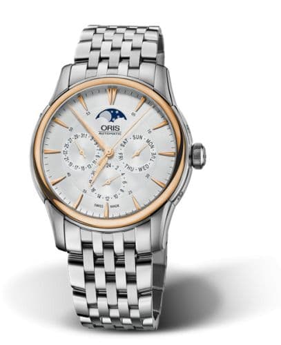 Oris Artelier Complication 40.5 Stainless Steel - Rose Gold / Silver / Bracelet