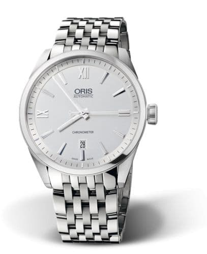 Oris Artix Chronometer Date Stainless Steel / Silver / Bracelet