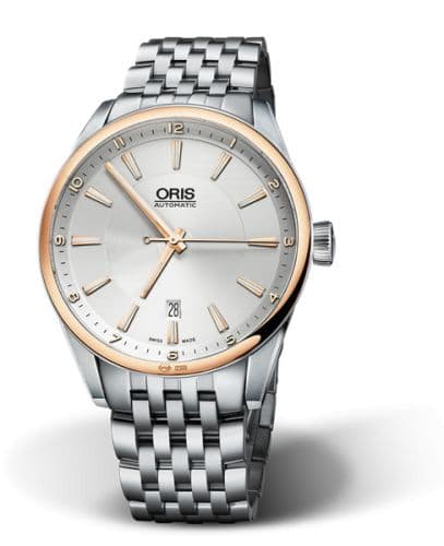 Oris Artix Date 42 Stainless Steel - Rose Gold / Silver / Bracelet